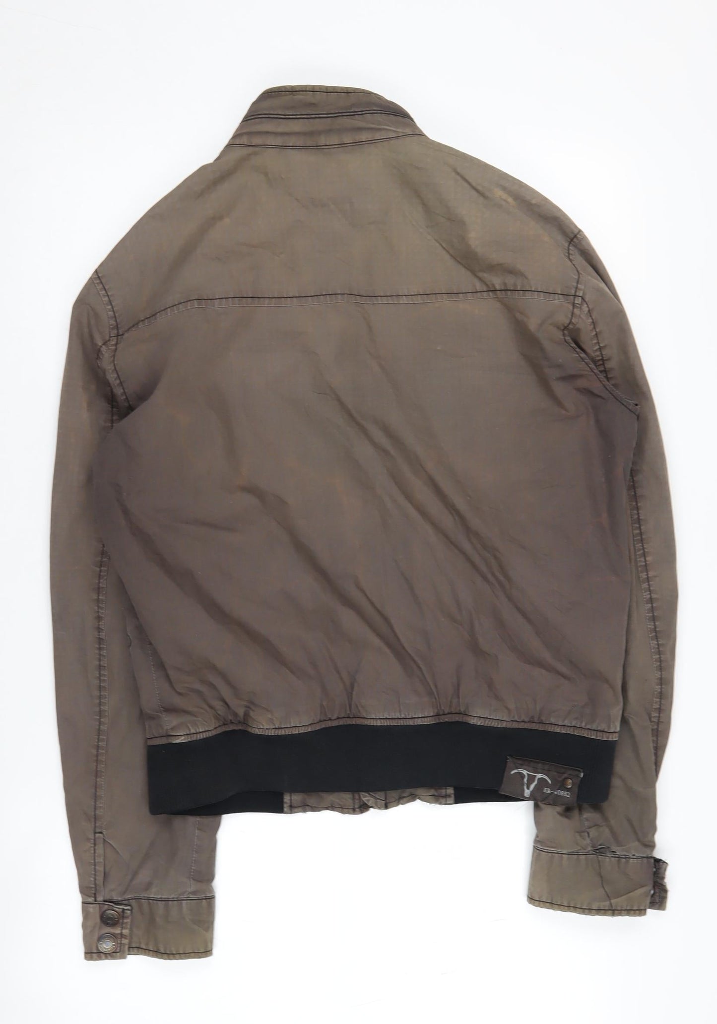 Mens UK Size S Design Dept Brown Bomber Jacket