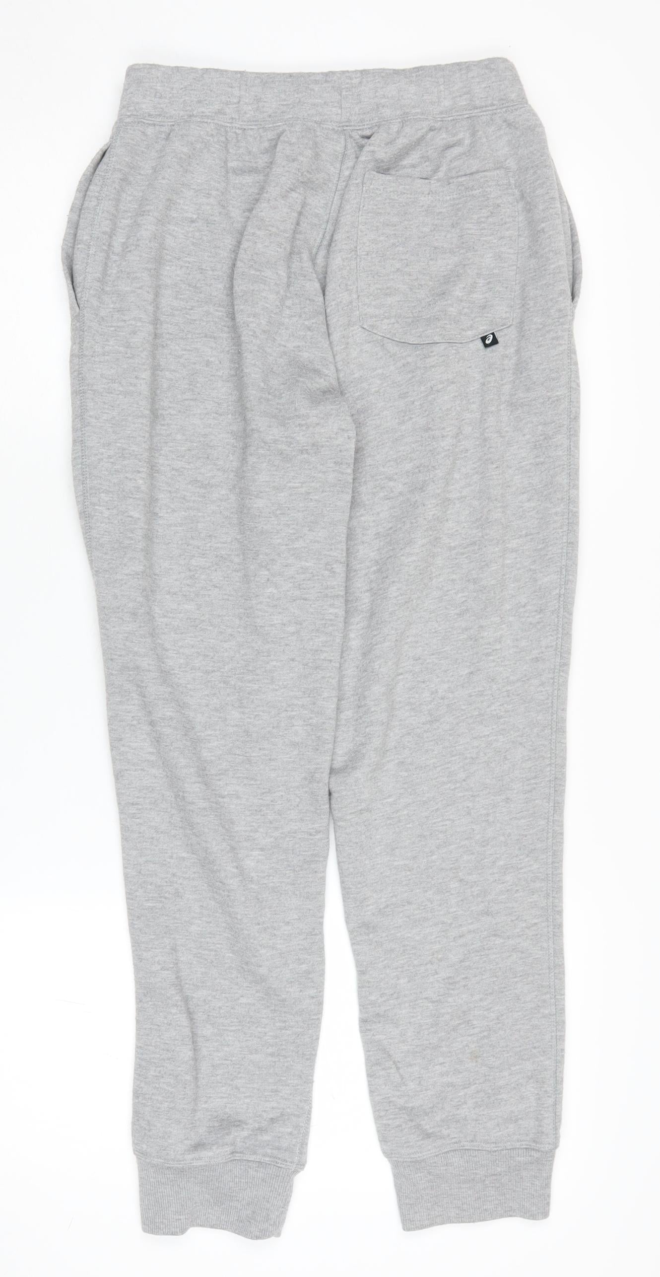 ASICS Men's Grey Joggers Size S Regular Fit Active