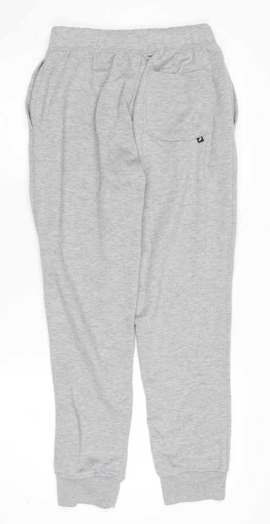 ASICS Men's Grey Joggers Size S Regular Fit Active