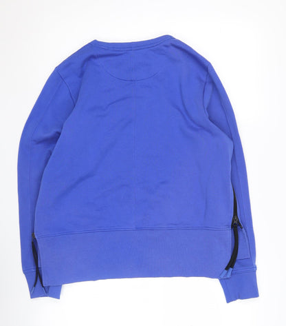 Fiorl Women's Blue Pullover Sweatshirt Medium - Casual Knitwear