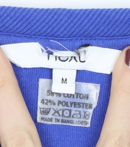 Fiorl Women's Blue Pullover Sweatshirt Medium - Casual Knitwear