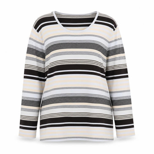 Viyella Women's Multicolour XL Stripe Knit Pullover