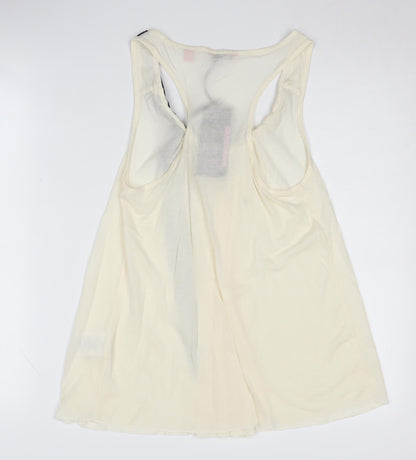 Womens UK Size M Ted Baker Ivory Basic Tank
