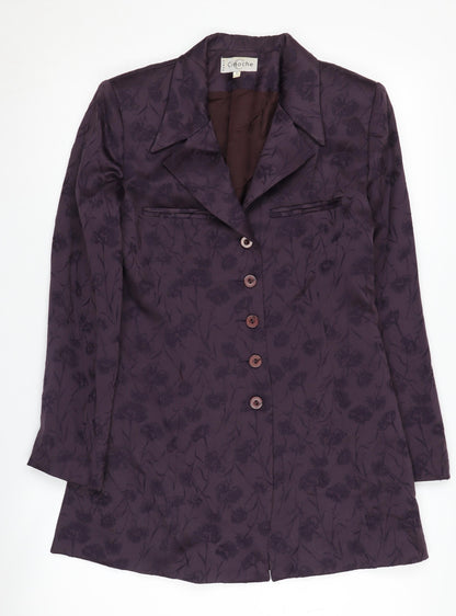 Cinoche Women's Purple Floral Blazer, Size 6