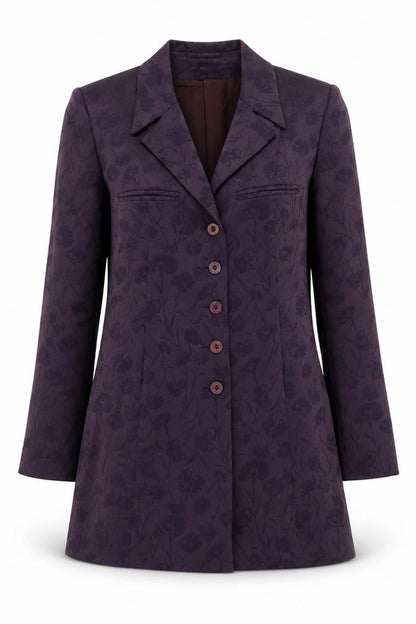 Cinoche Women's Purple Floral Blazer, Size 6