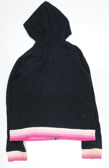 Pineapple Girls Black Hoodie, 15-16 Years, Full Zip