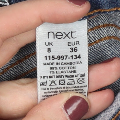 Next Women's Blue Skinny Jeans Size 8 Regular Fit