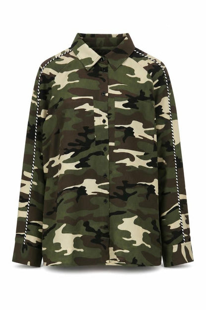 Zoe Karssen Women's XS Camouflage Button-Up Shirt