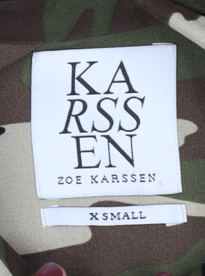 Zoe Karssen Women's XS Camouflage Button-Up Shirt