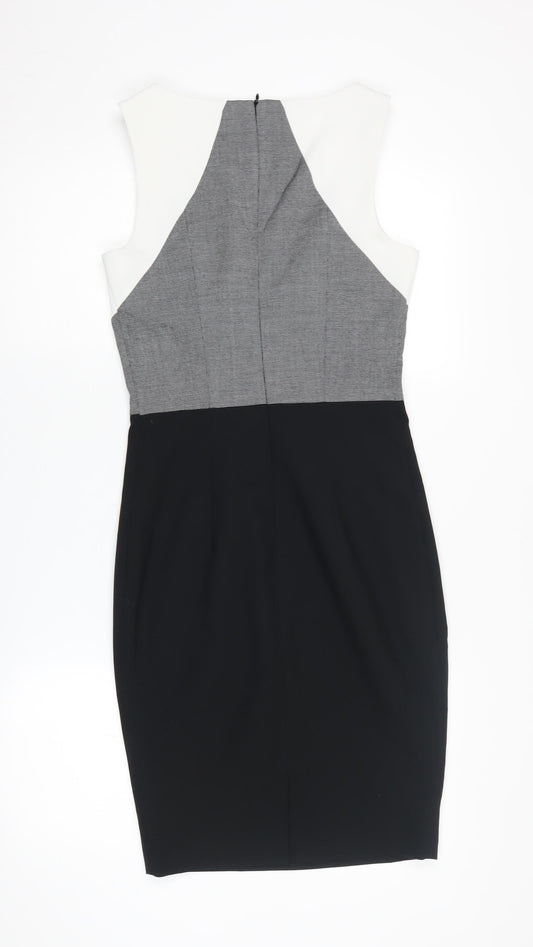 New Look Women's Multicoloured Bodycon Dress Size 8