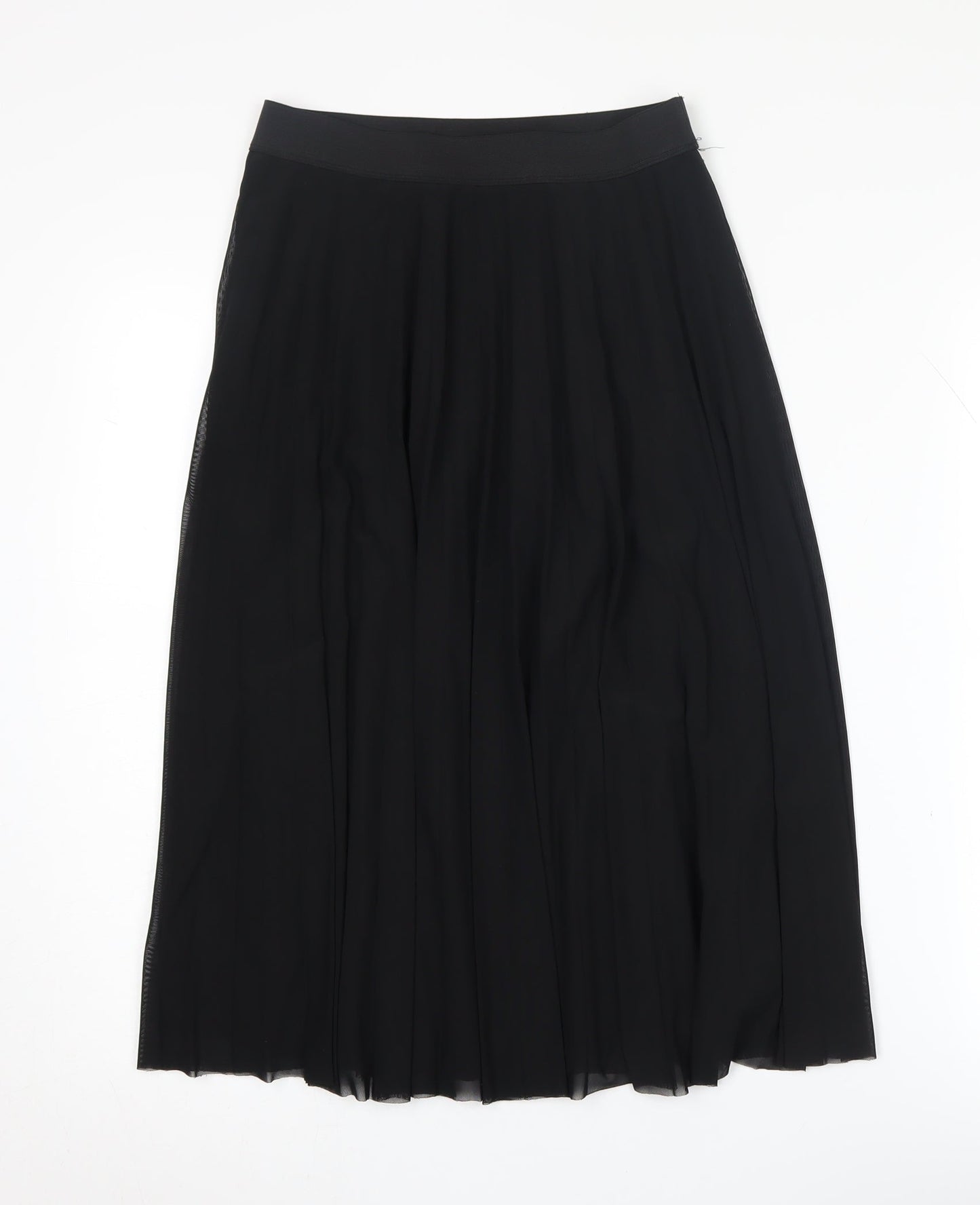 Bershka Women's Black Pleated Midi Skirt Size S