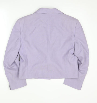 Country Casuals Women’s Purple Cropped Blazer Size 12