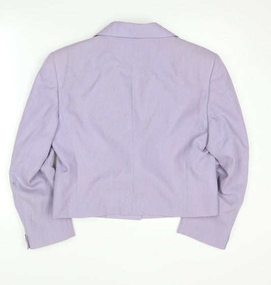 Country Casuals Women’s Purple Cropped Blazer Size 12