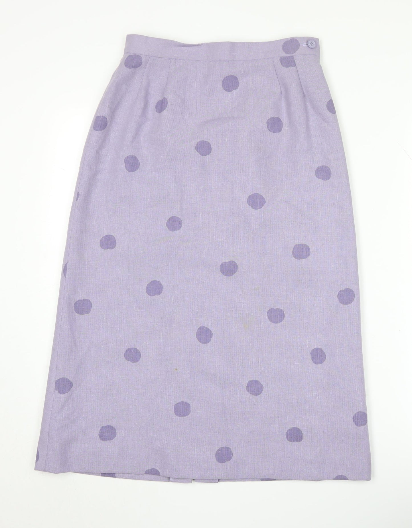 Country Casuals Women's Purple Polka Dot Midi Skirt