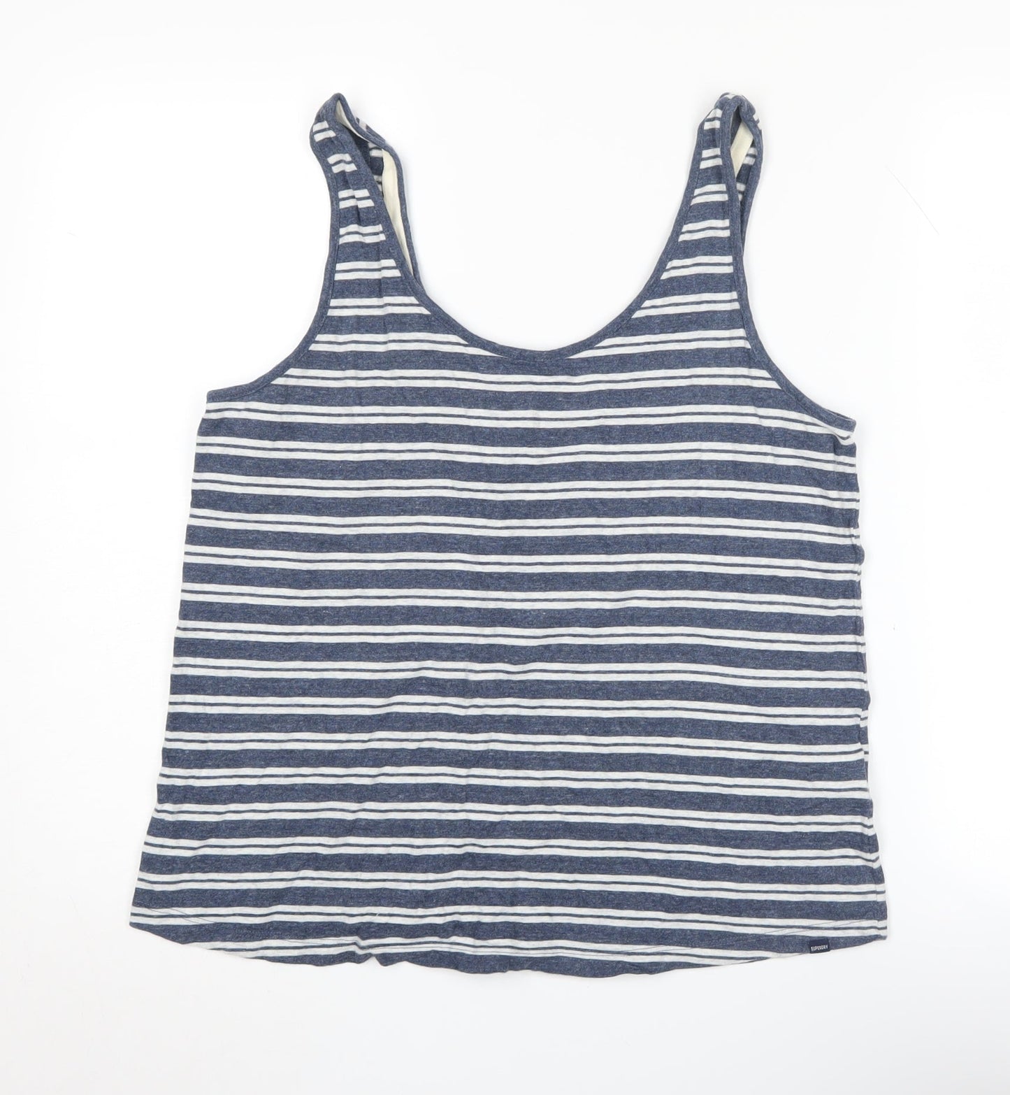 Womens UK Size 12 Superdry Blue Basic Tank