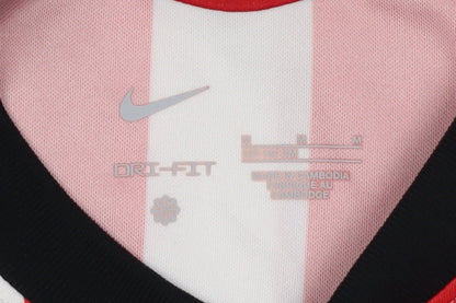 Nike Boys Red Striped Football Jersey T-Shirt M