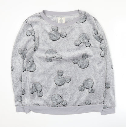 Disney Women’s Grey Fleece Pyjama Top M