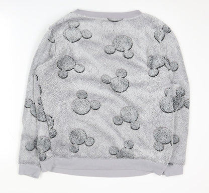 Disney Women’s Grey Fleece Pyjama Top M
