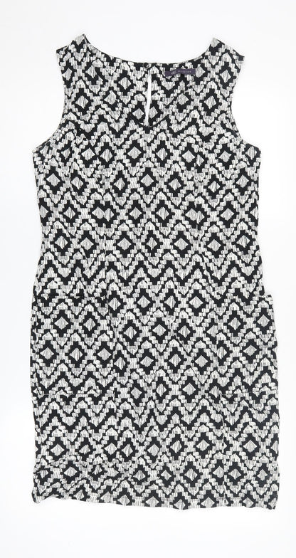 Marks and Spencer Women's Multicoloured Shift Dress Size 10