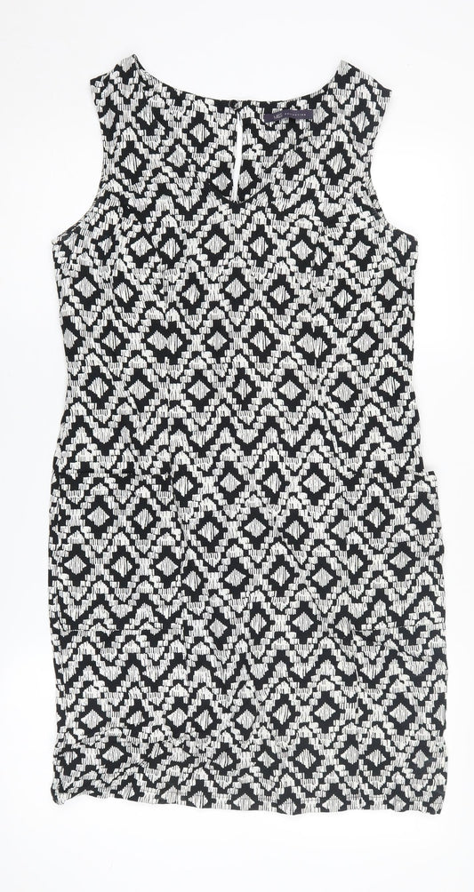 Marks and Spencer Women's Multicoloured Shift Dress Size 10