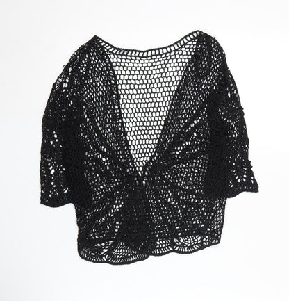 Womens UK Size 10 BHS Black Shrug Jumper