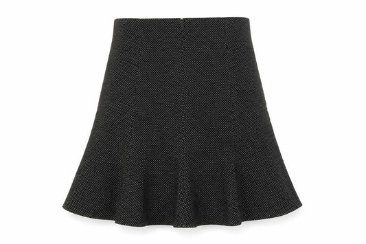 Marks and Spencer Women's Black Polka Dot Skirt, Size 10