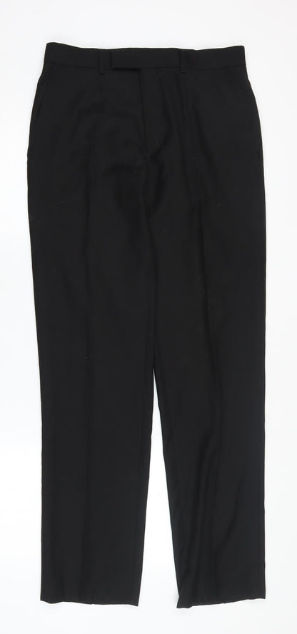 Greenwoods Men's Black Dress Pants, Size 32