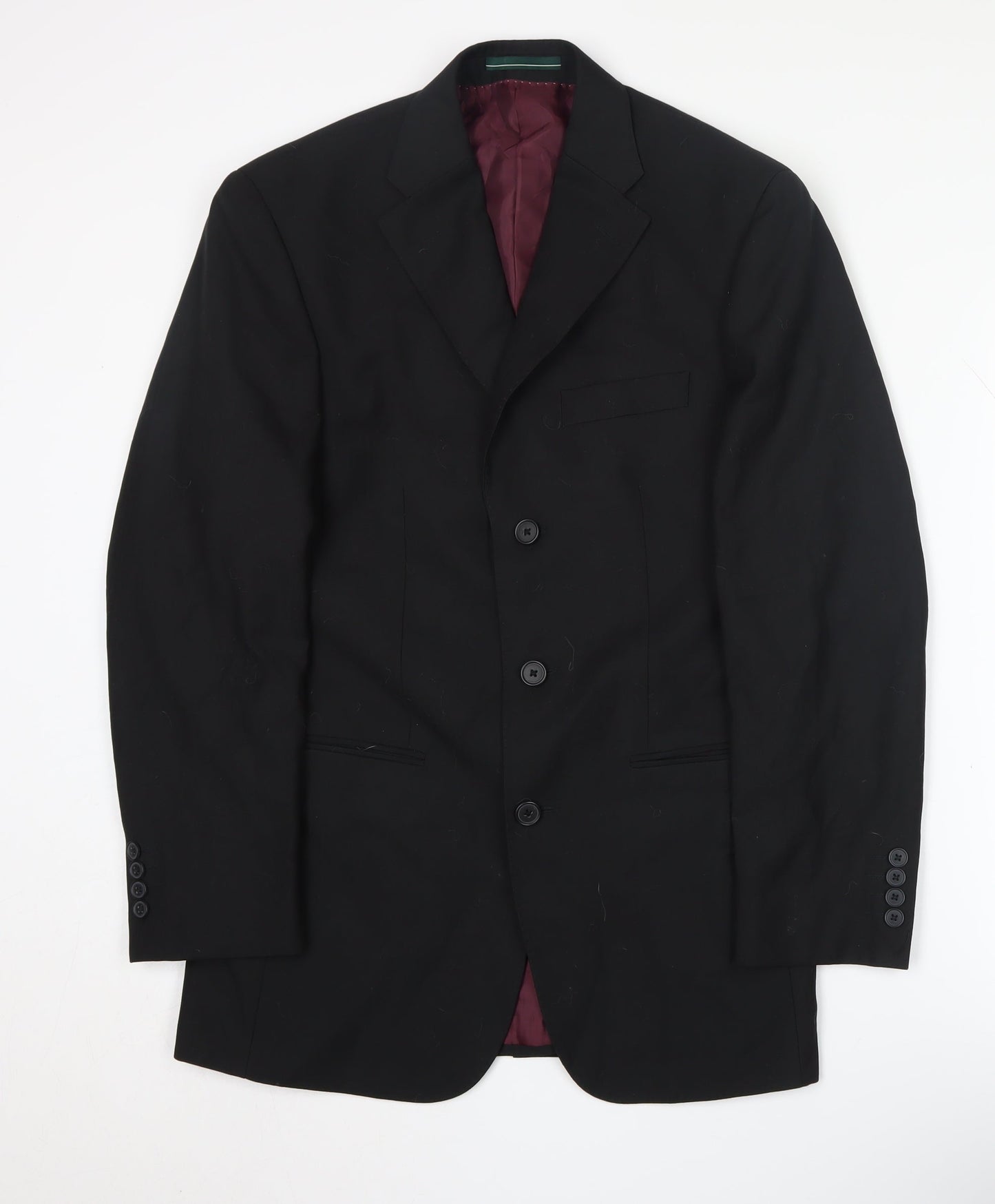 Mens UK Size 36 Greenwoods Regular Black Suit Jacket