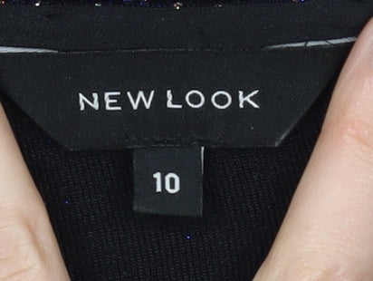 New Look Women's Black Wrap Blouse Size 10