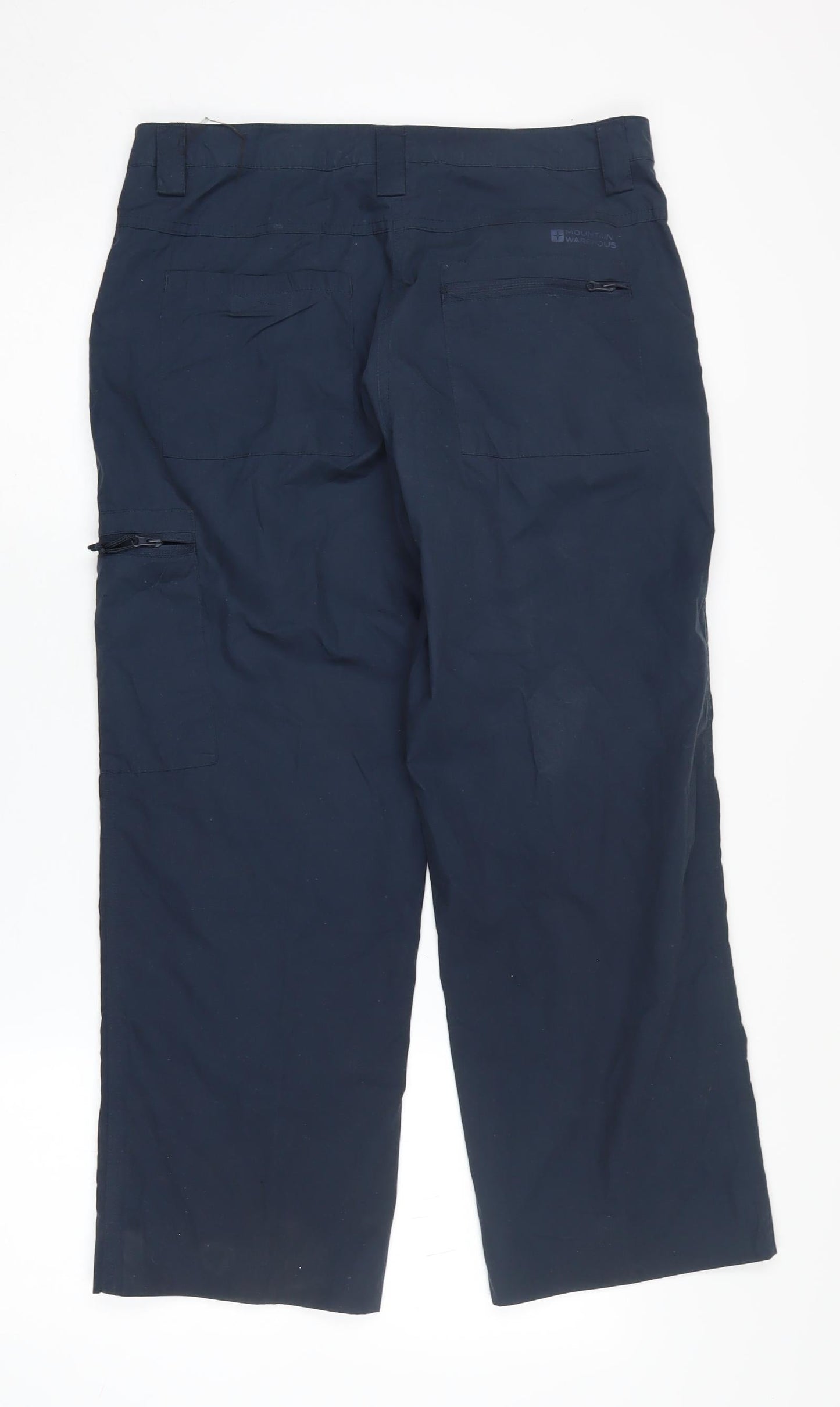 Womens UK Size 10 Mountain Warehouse Relaxed Fit Cargo Blue Trousers