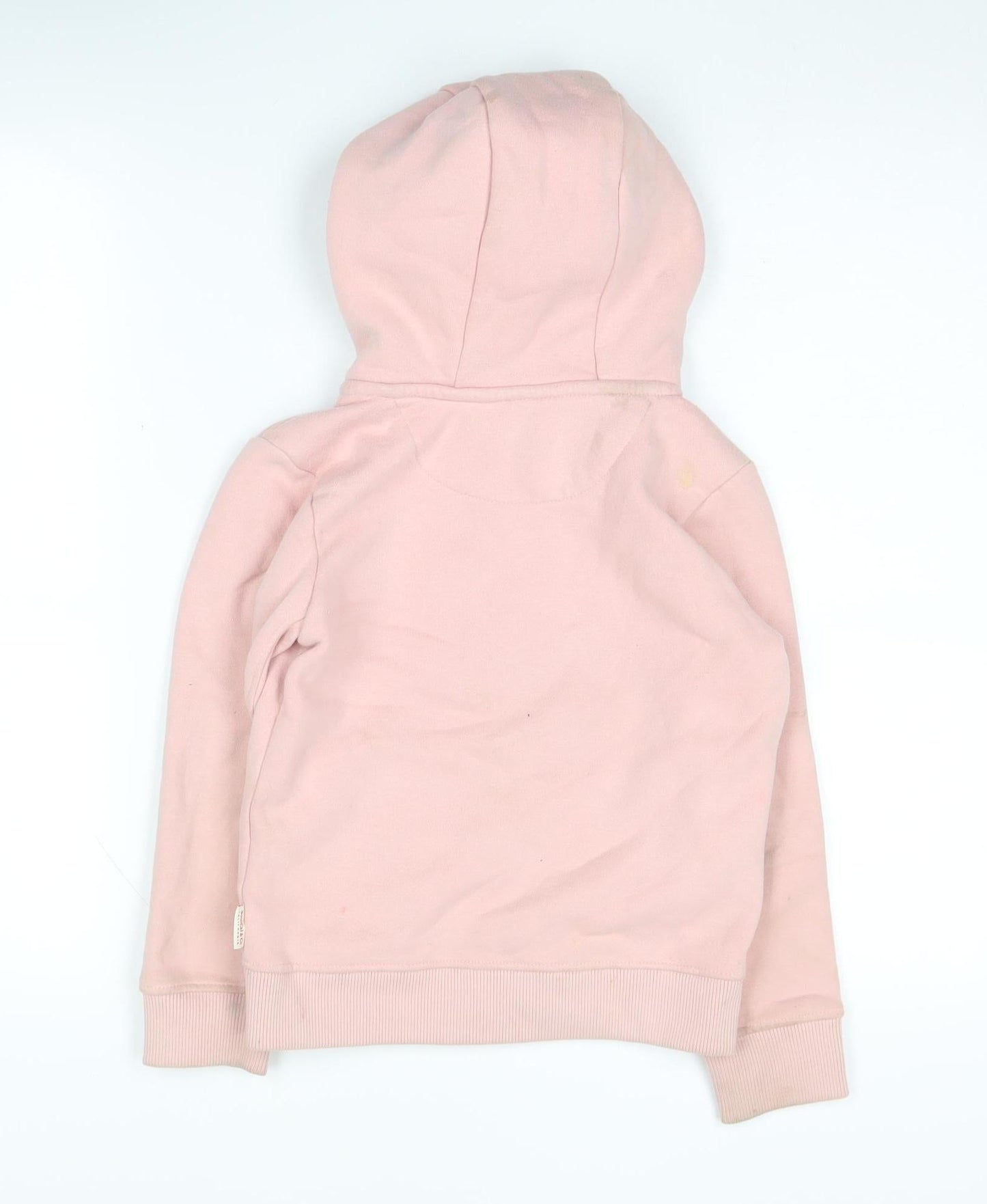 SoulCal & Co Girls Pink Hoodie, 7-8 Years, Full Zip, Cotton Blend