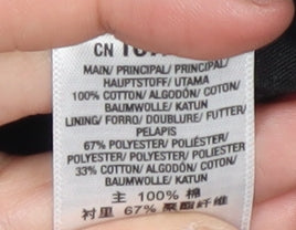 Miss Selfridge Black Polka Dot Mini Denim Skirt, Size 10