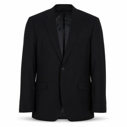 Studio Italia Men's Black Wool Blazer, Size 38L, Formal