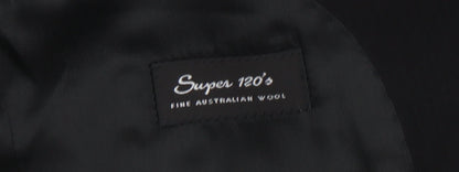 Studio Italia Men's Black Wool Blazer, Size 38L, Formal