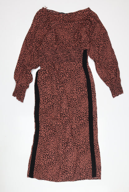 Marks and Spencer Women's Multicoloured Animal Print Dress