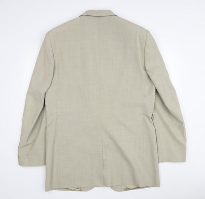 Mens UK Size 40 Hugo James Regular Beige Suit Jacket