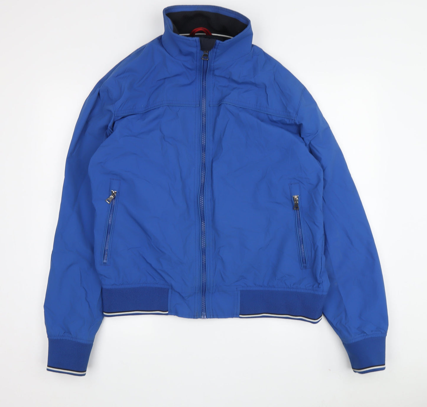 Mens UK Size M Marks and Spencer Blue Bomber Jacket