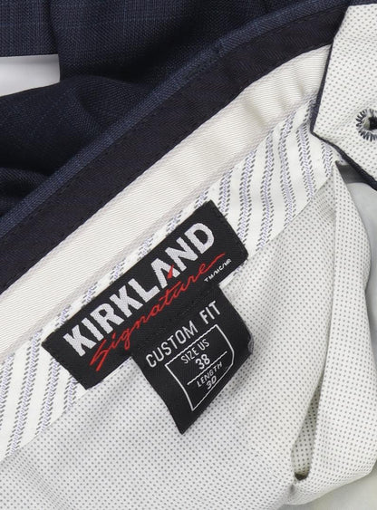 Kirkland Blue Men's Dress Pants 38 Classic Fit New