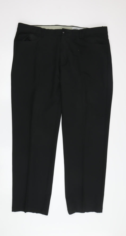 Greg Norman Men's Black Dress Pants 38x30 Machine Washable