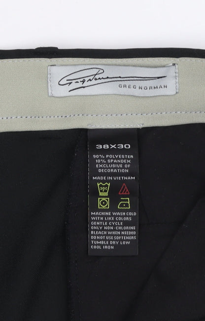 Greg Norman Men's Black Dress Pants 38x30 Machine Washable