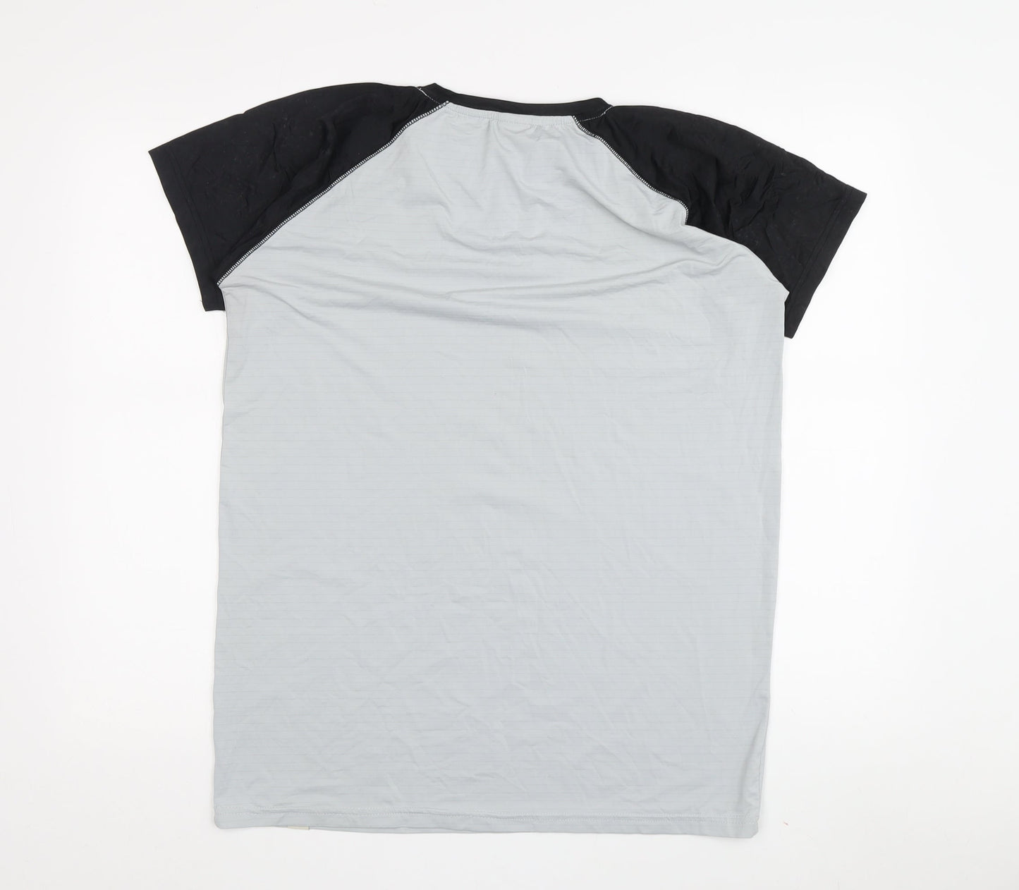 New Balance Men's 2XL Grey Black T-Shirt Gym & Training