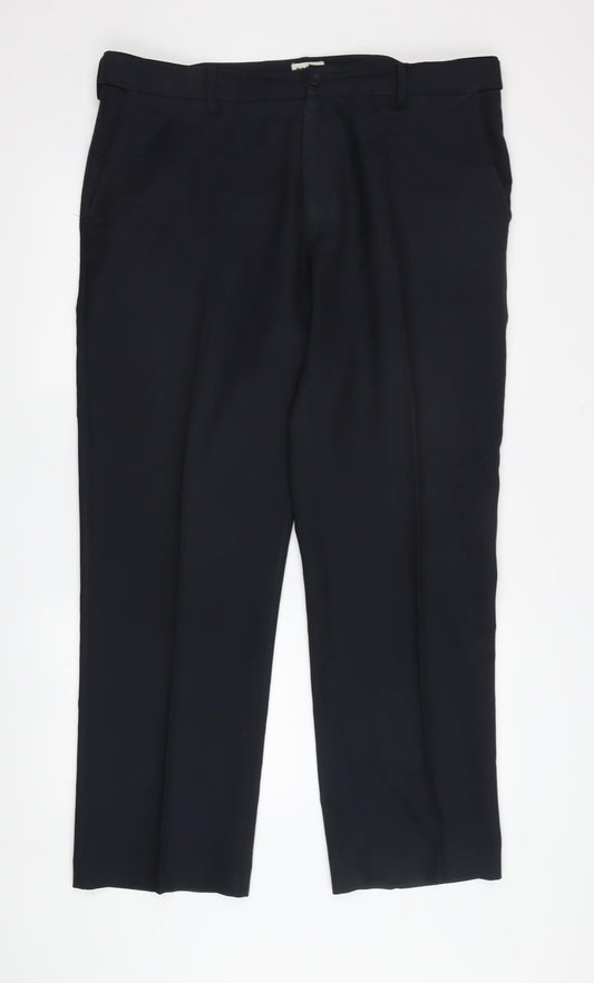 Farah Men's Black Classic Dress Pants 38"W 29"L