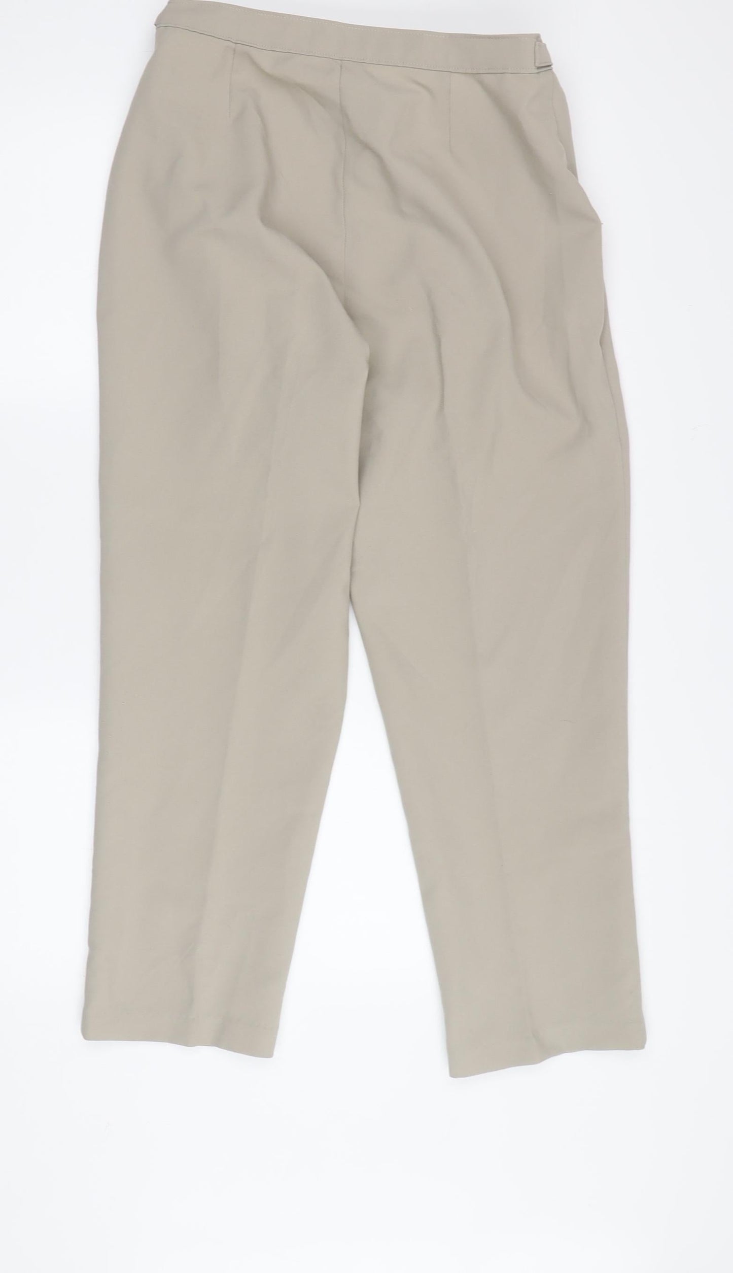 Womens UK Size 10 Damart Regular Fit Casual Beige Trousers