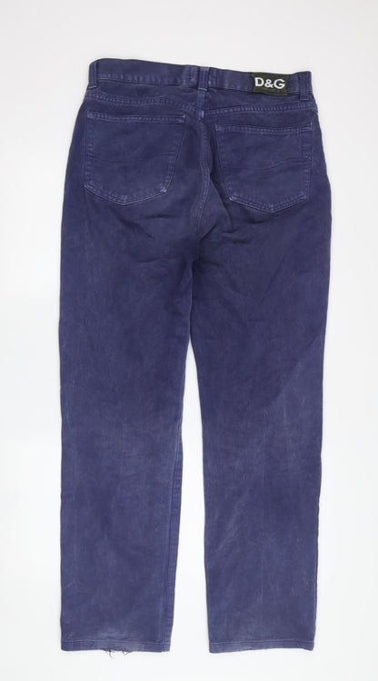 Dolce & Gabbana Men's Blue Straight Jeans