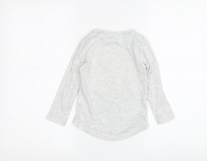 Disney Girls Grey Mickey Mouse Long Sleeve T-Shirt 3-4 Years