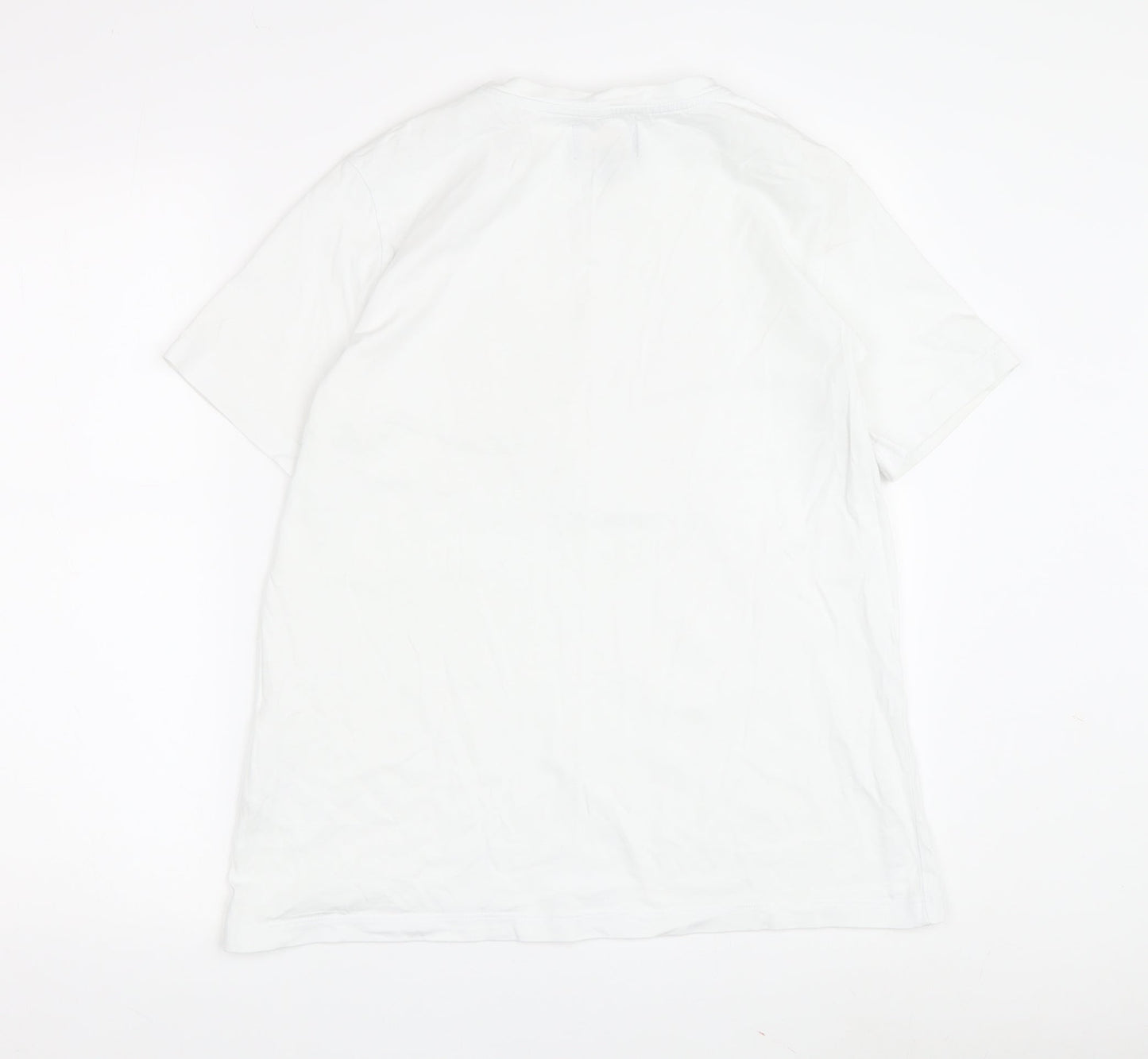 Barbour Women's White Cotton T-Shirt Size 10 Casual