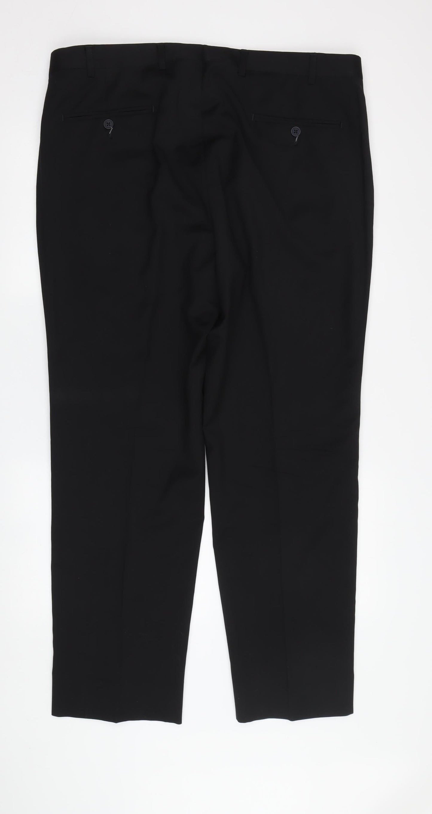 Kirkland Signature Men's Black Dress Pants, 28W 30L, Wool