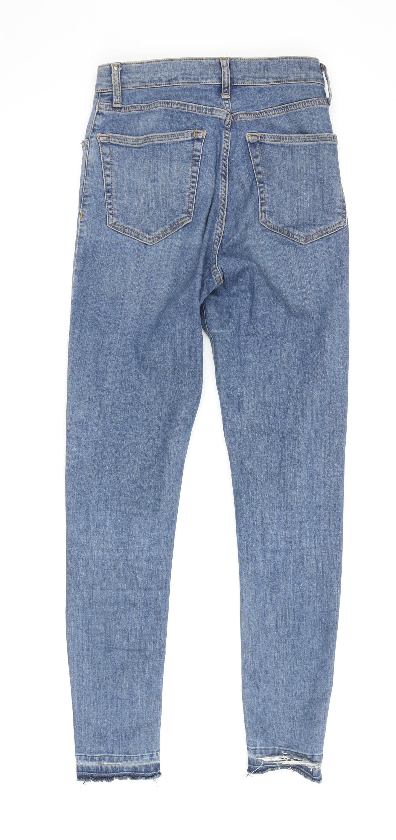 Topshop Women's Blue Slim Ankle Jeans Size 10