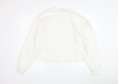 Miss Selfridge Women's White M Pullover Sweatshirt
