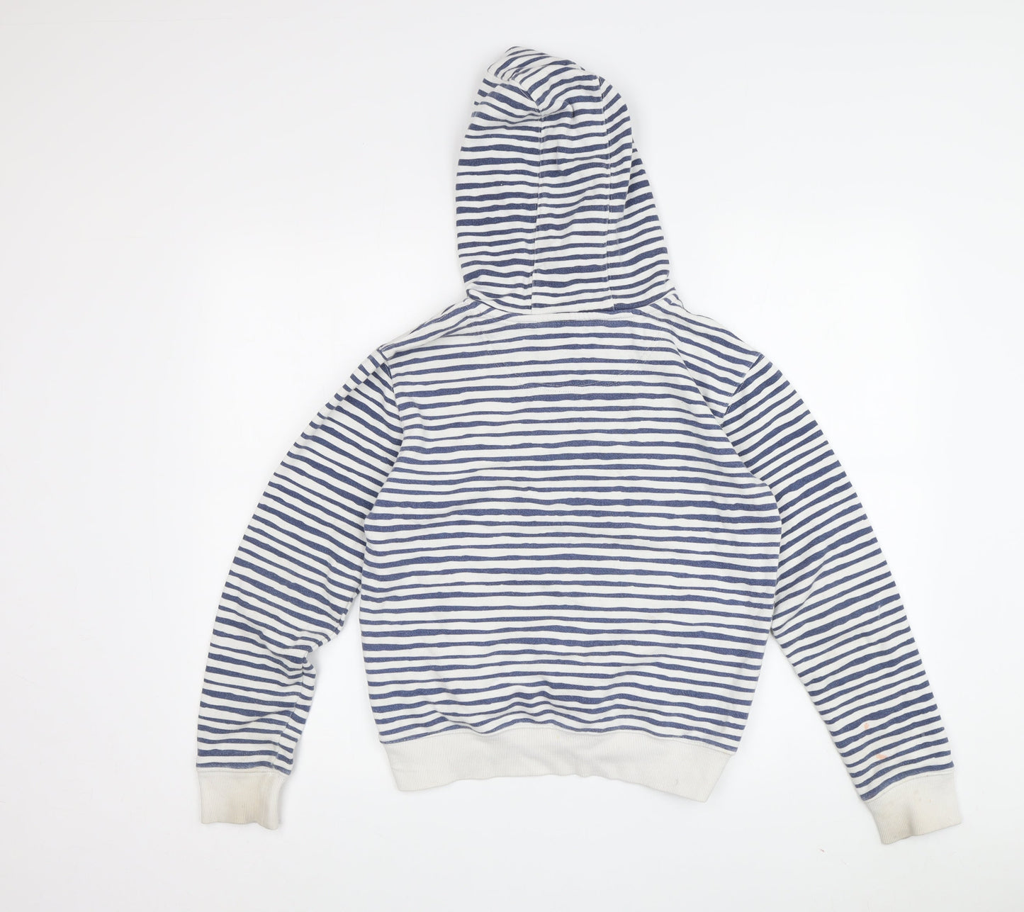 Penguin Boys Blue Striped Pullover Hoodie Size 12-13Y